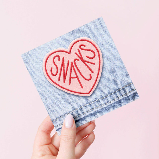 Heart Snacks Embroidered Patch