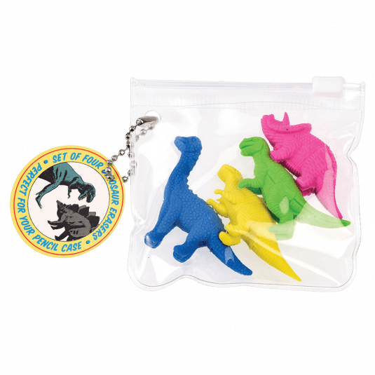 Colourful Dinosaur Erasers