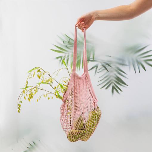 Cotton String Bag Dusky Pink