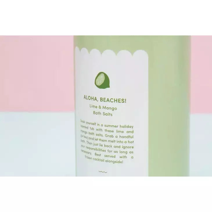 Aloha Beaches! Lime & Mango Bath Salts