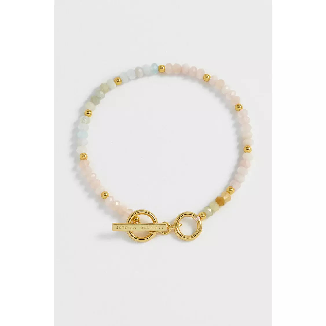 Pastel Rainbow Mix Semi Precious Beaded Bracelet