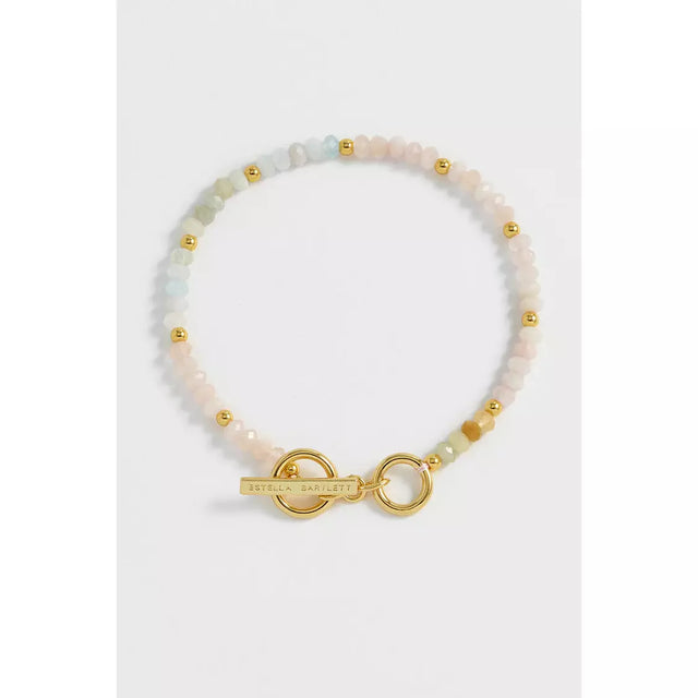 Pastel Rainbow Mix Semi Precious Beaded Bracelet