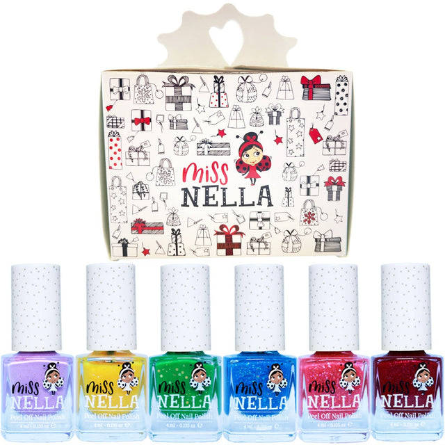 Christmas Glitter Set Of 6 Kids Nail Polish