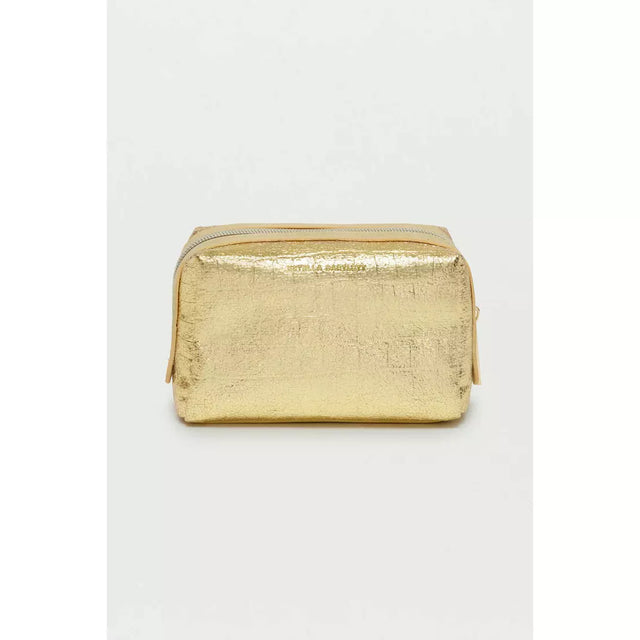Metallic Gold Crocodile Effect Make Up Bag