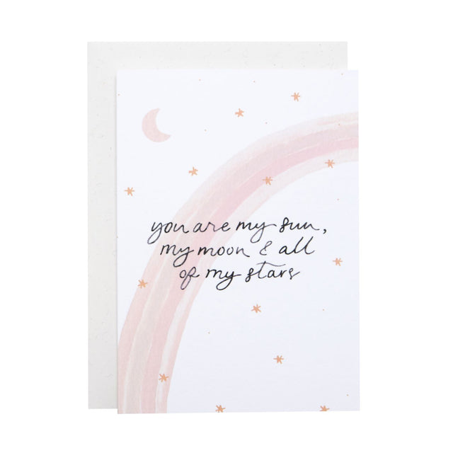 You Are My Moon Card