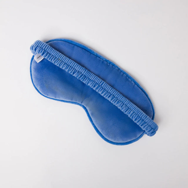 Hummingbird Mid Blue Velvet Eye Mask