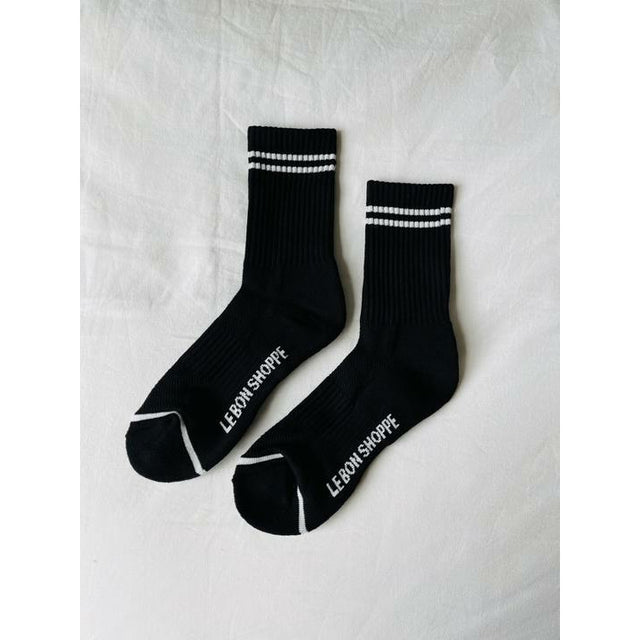 Boyfriend Socks - Black Noir