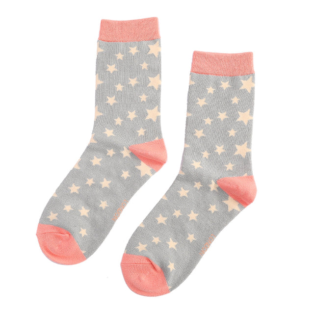 Star Grey Bamboo Socks
