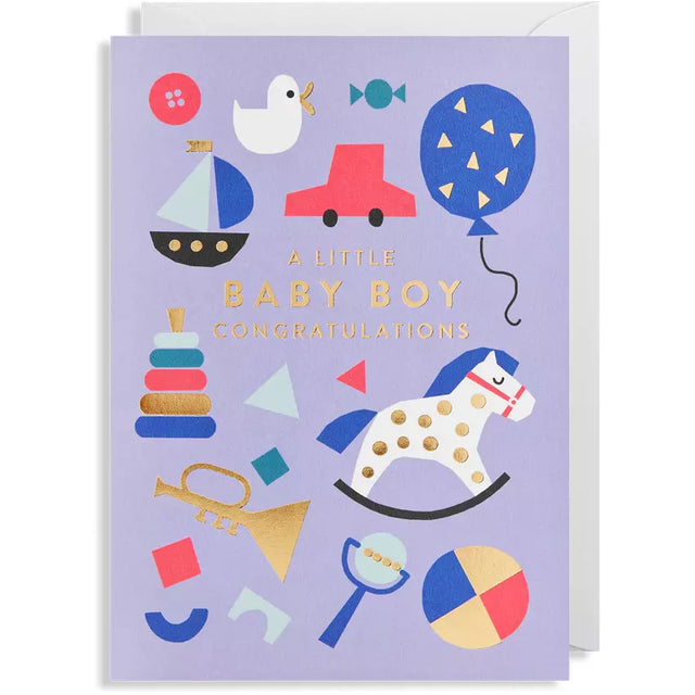 Baby Boy Congratulations Card