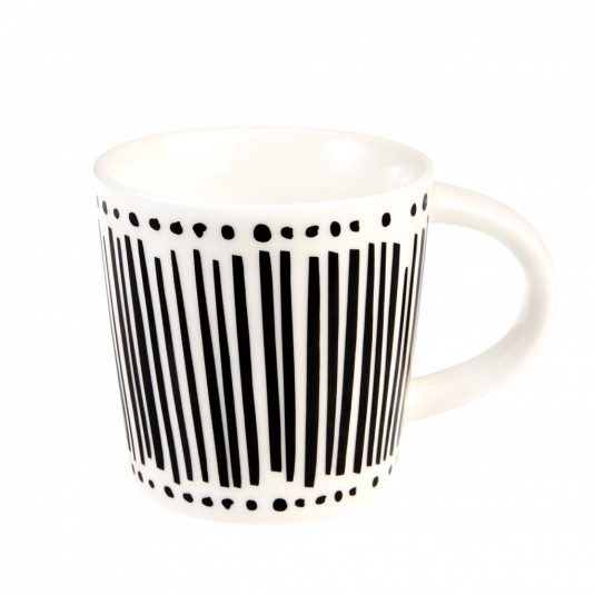 Leena Black Stripe Mug