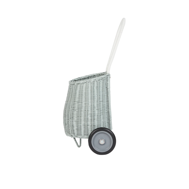 Vintage Blue Rattan Luggy