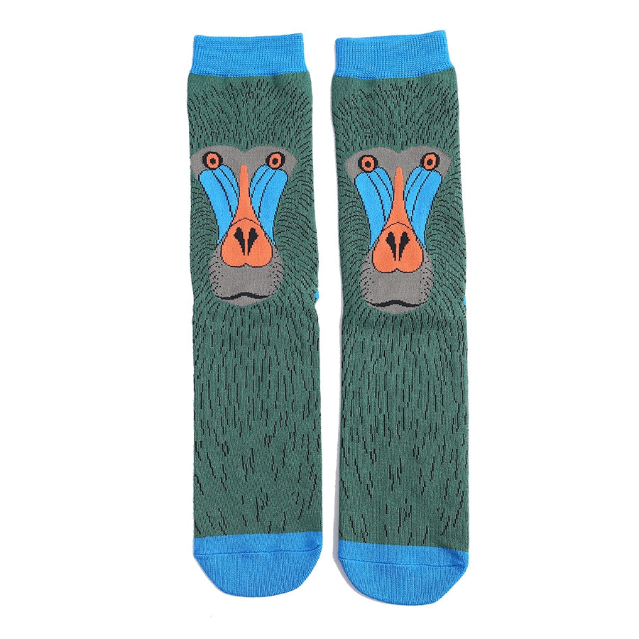 Baboon Green Socks