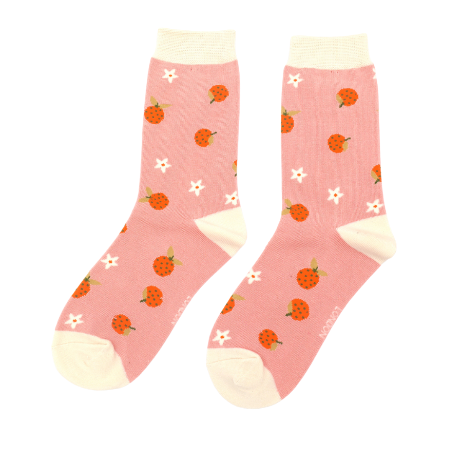 Clementines Dusky Pink Ladies Socks