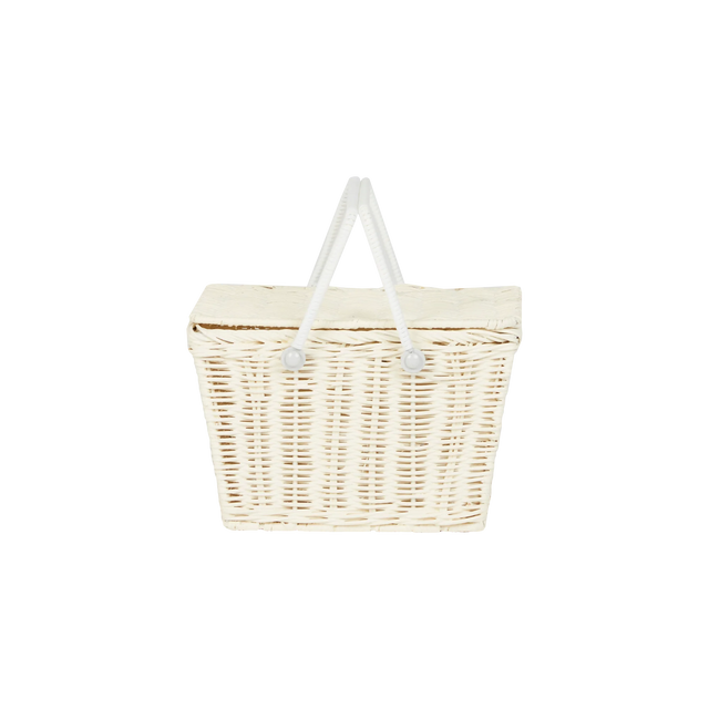Chalk Piki Rattan Basket
