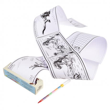 Prehistoric Dinosaur Mini Colouring And Games