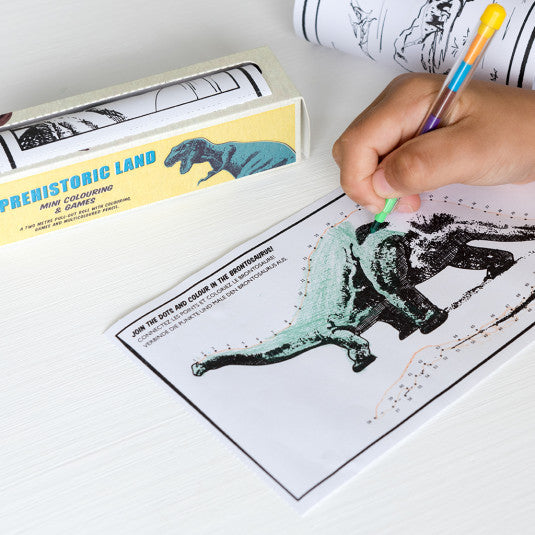 Prehistoric Dinosaur Mini Colouring And Games