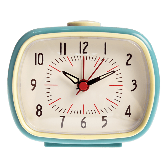Blue Retro Alarm Clock