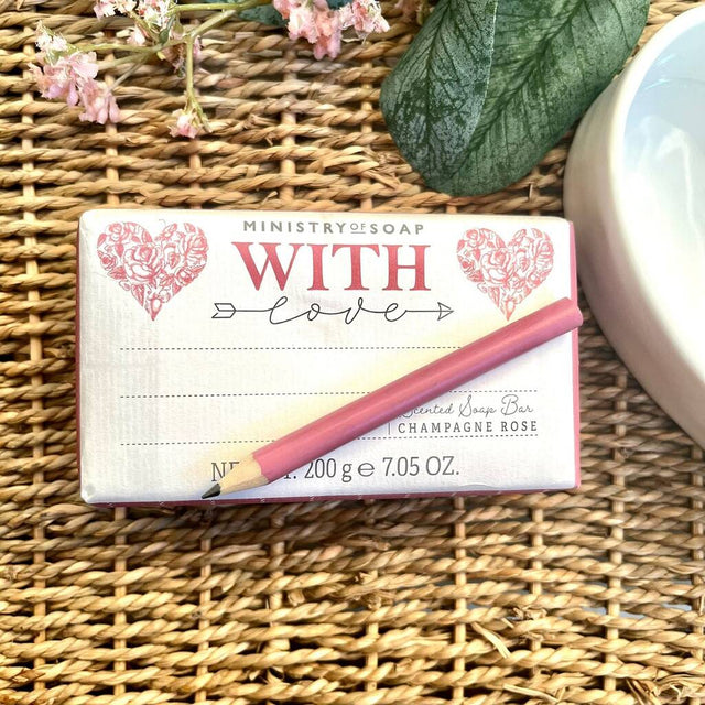 With Love Champagne Rose Soap Bar