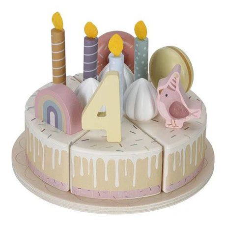 Pink Wooden Birthday Cake
