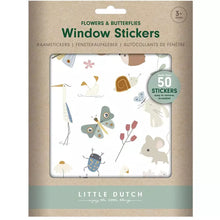 Load image into Gallery viewer, Flowers And Butterflies Reusable Window Stickers