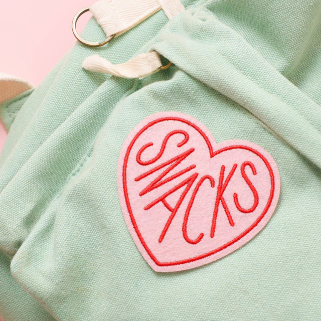 Heart Snacks Embroidered Patch