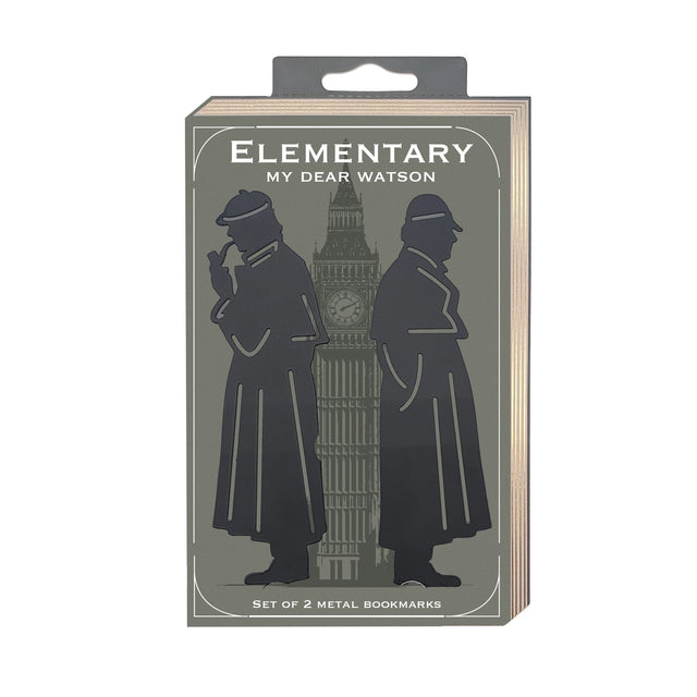 Sherlock Holmes Set of 2 Metal Bookmarks