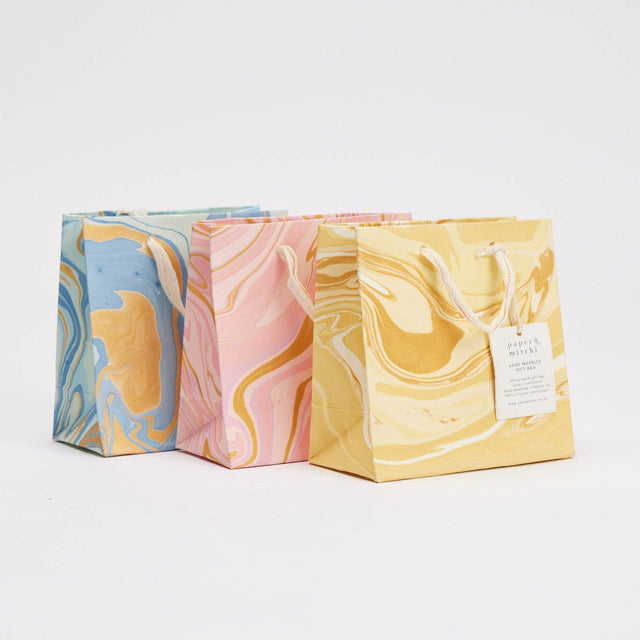 Small Free Spirit Marbled Gift Bags