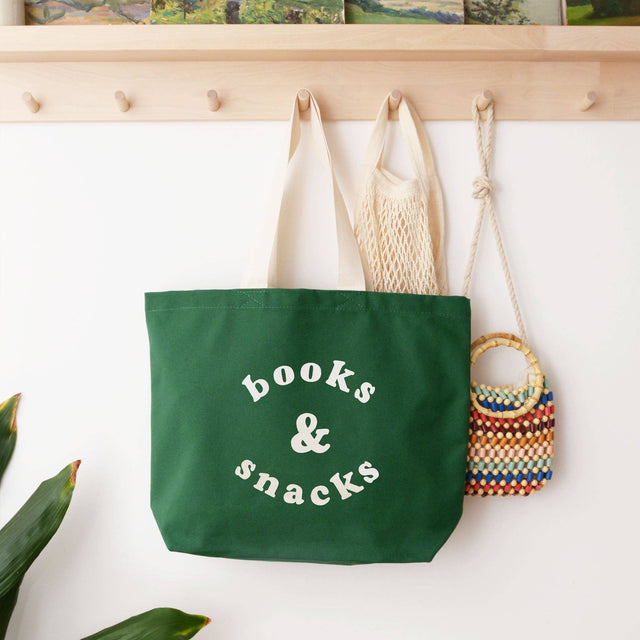 Forest Green Books & Snacks Bag