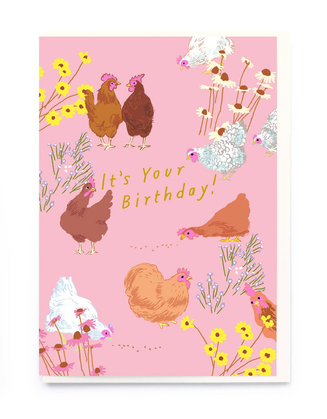 Birthday Chickens Card