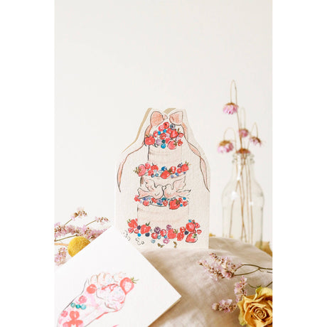 Berry Gateaux Hand-Cut Card