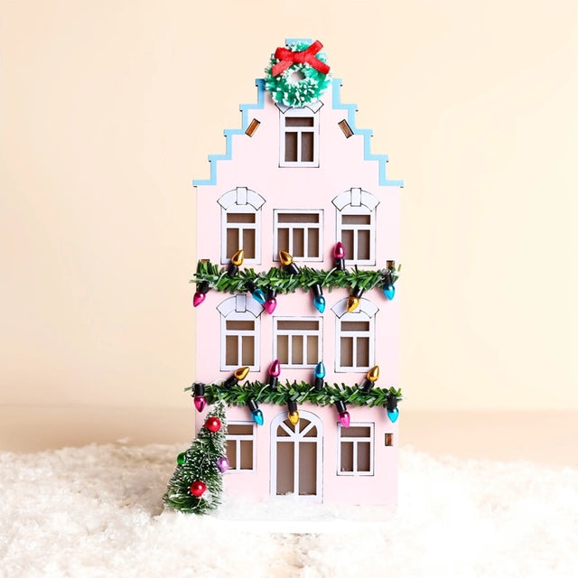 Wooden LED House Decorations