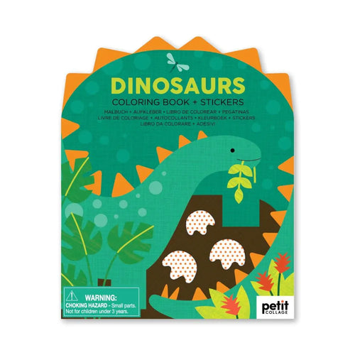 Dinosaur Colouring Book + Stickers
