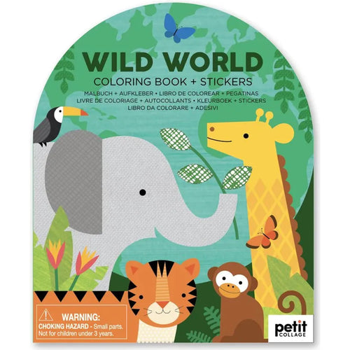 Wild World Colouring Book and Stickers