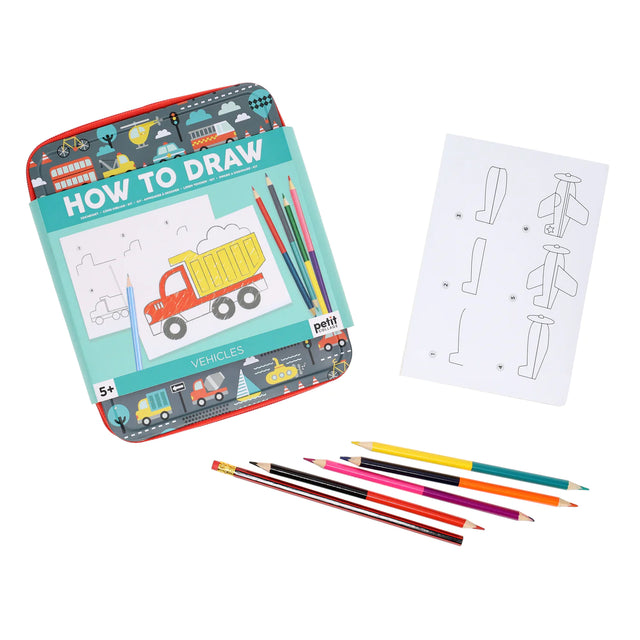 Learn To Draw Pad: Vehicles