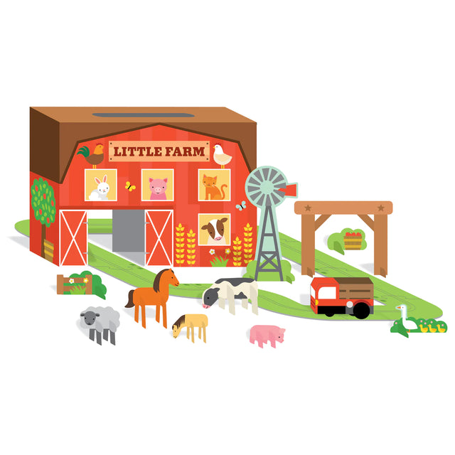 Little Farm Wind Up And Go Playset