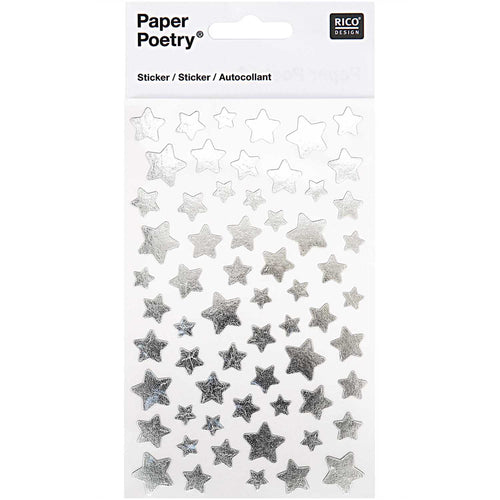 Silver Star Stickers
