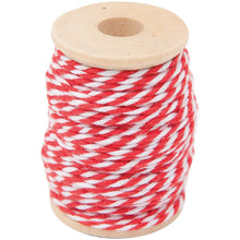 Load image into Gallery viewer, Red &amp; White Cotton Twine