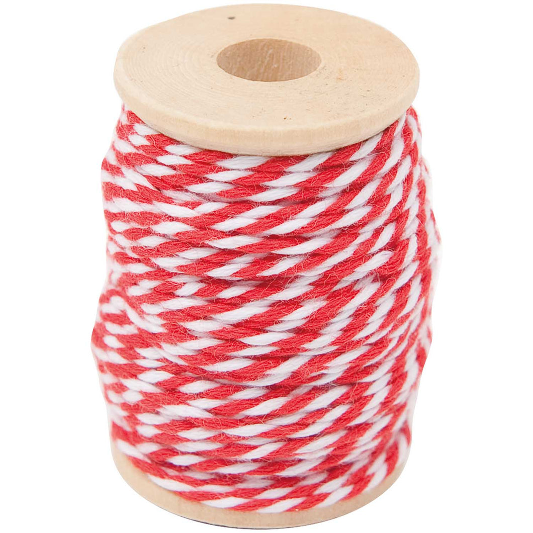 Red & White Cotton Twine