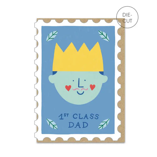 1st Class Dad Stamp Card