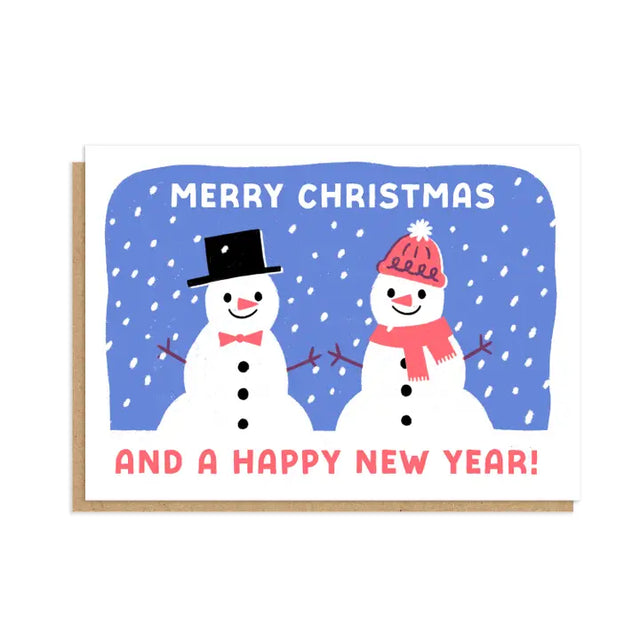 Vintage Snowmen Card