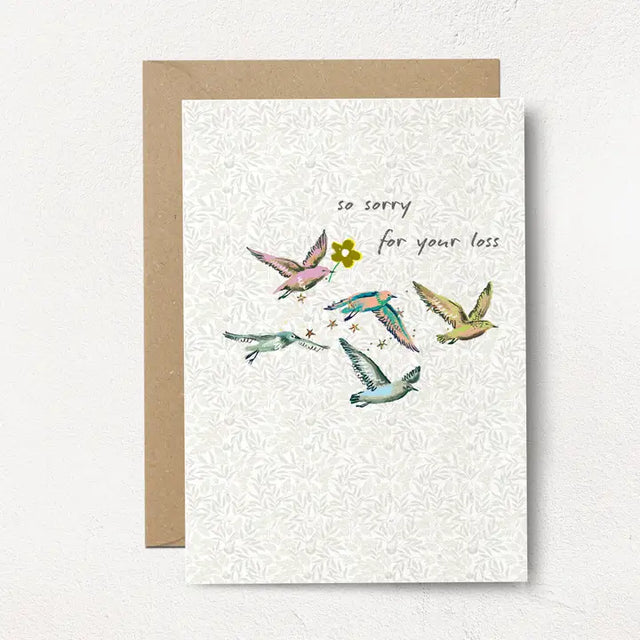 Sorry For Your Loss Birds Card