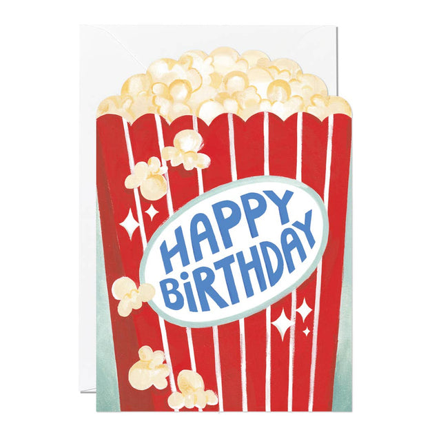 Popcorn Birthday Card