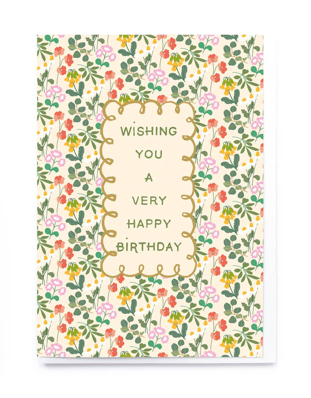 Ditsy Floral Birthday Card