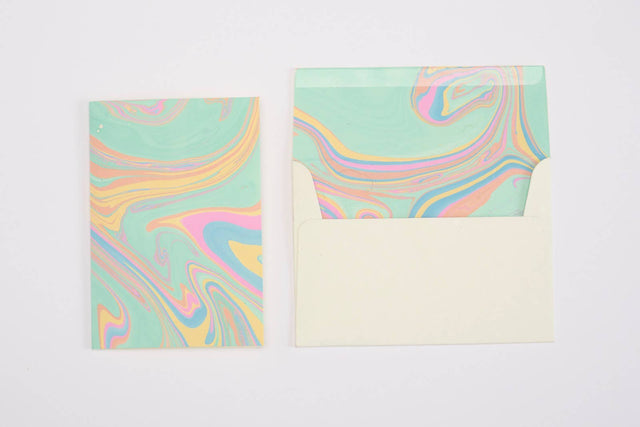 Pastel Punch Marble Card