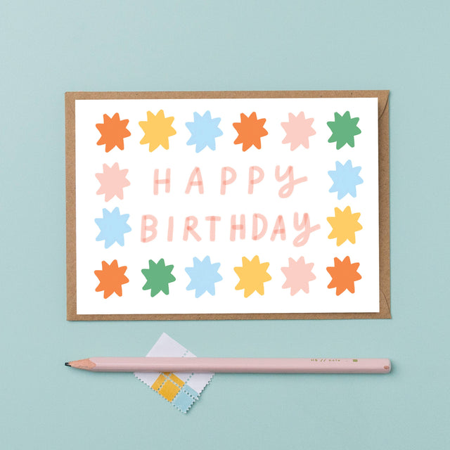 Bright Stars Birthday Card