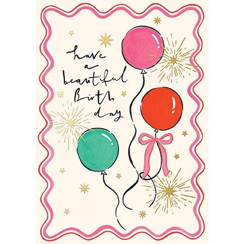 Beautiful Birthday Balloon Card