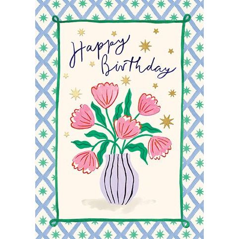 Birthday Vase Card