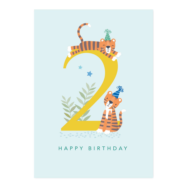 Age 2 Tiger Card
