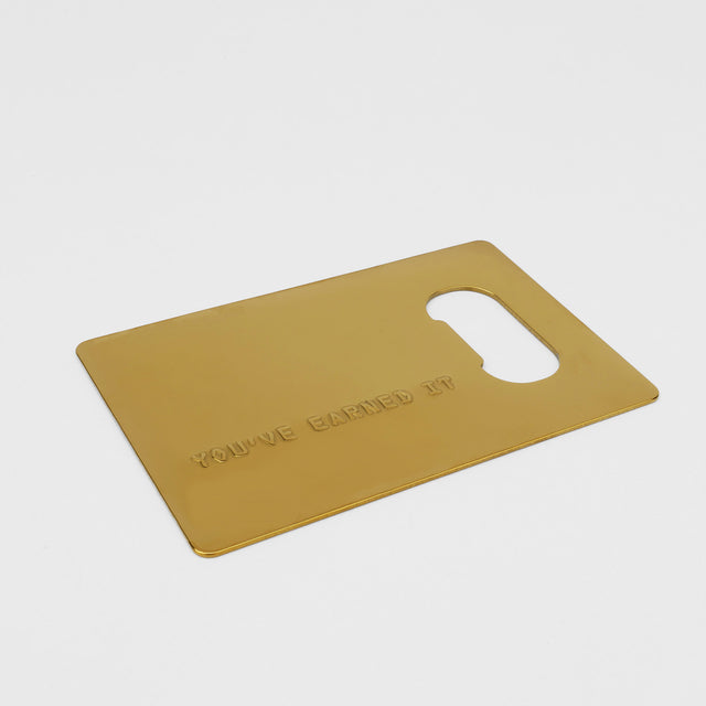 Gold Card Bottle Opener