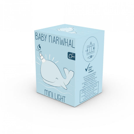 Mini Blue Narwhal Night Light